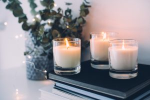 Cozy,Home,Interior,Decor,,Burning,Candles